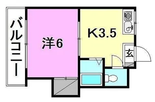 ミウラビル【303号室】の間取り