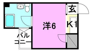 メゾンKIYAMACHI【305号室】の間取り