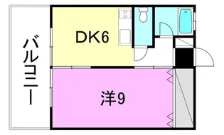 ピカデリーサーカス山越【401号室】の間取り