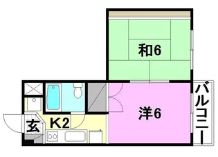 二宮マンション【301号室】の間取り