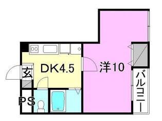 ニュークリアス【205号室】の間取り