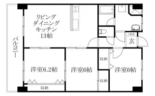フォーレスト21【603号室】の間取り