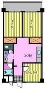 第87杉フラット【507号室】の間取り