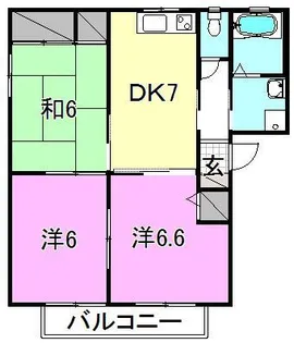 レプラコーン和泉C【201号室】の間取り