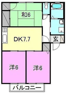 レプラコーン和泉D【203号室】の間取り
