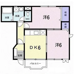 アグレブル北吉田【103号室】の間取り
