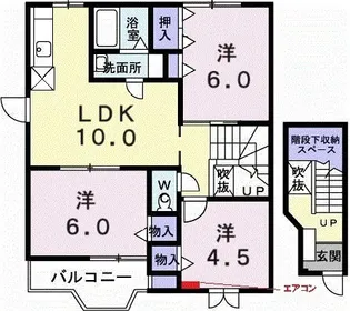 Wood Park N A【201号室】の間取り