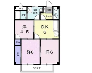 アヴェニール F【203号室】の間取り