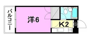 パーチェ4 2 3【302号室】の間取り