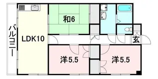 ハープ スクウェアー【402号室】の間取り