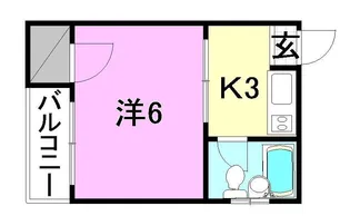 第二曙マンション【402号室】の間取り