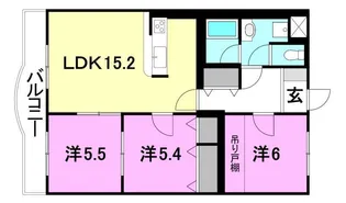 アルトフルス M【101号室】の間取り