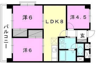 道後山本ビル【510号室】の間取り