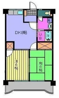 サニーフラット久米【303号室】の間取り