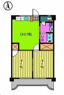 サニーフラット久米【306号室】の間取り