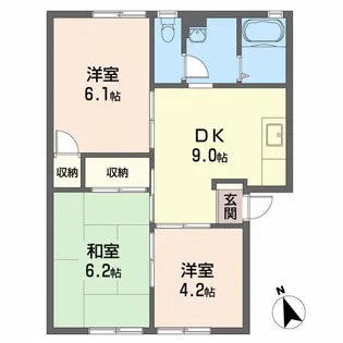ファミール川原【102号室】の間取り