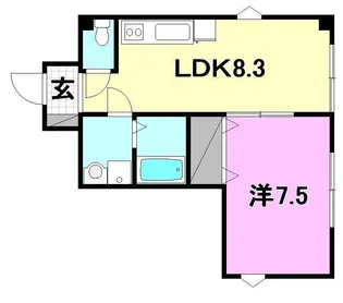 オーク・ビル【503号室】の間取り