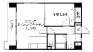 パルテールAISHIN【201号室】の間取り