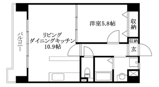 パルテールAISHIN【503号室】の間取り