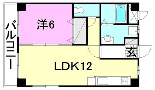 BONNE CHANCE【101号室】の間取り