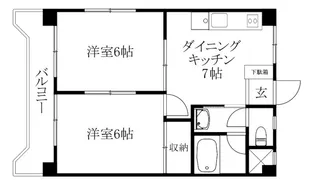 プレジデント矢野【205号室】の間取り