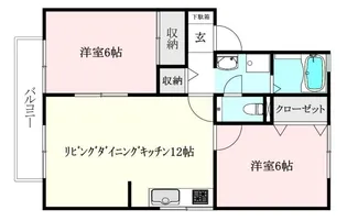 セルーナ椿 A棟【201号室】の間取り