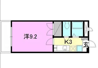 ルシオン木屋【102号室】の間取り