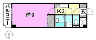 1Kの間取り画像