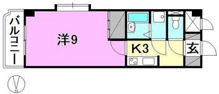 1Kの間取り画像