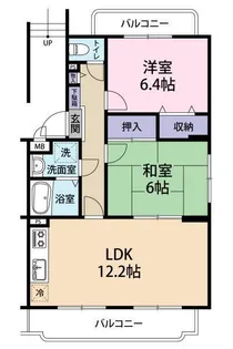 ユーミーひさえだA棟【102号室】の間取り