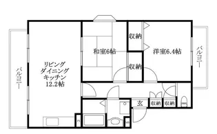 ユーミーひさえだA棟【201号室】の間取り