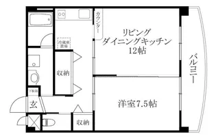 ペルルブランたるみ【203号室】の間取り
