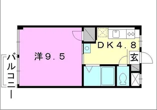 ポパイハイツ【406号室】の間取り