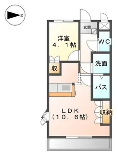 ドリームハウス【102号室】の間取り