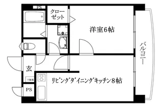 メゾン越智【308号室】の間取り