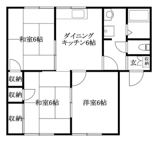 フレグランス乃万【101号室】の間取り