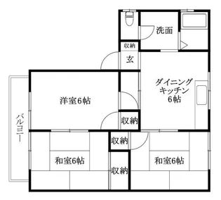 フレグランス乃万【103号室】の間取り