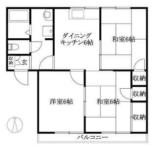 フレグランス乃万【202号室】の間取り