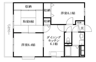 スクウェアガーデン東野【105号室】の間取り
