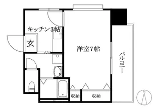 1Kの間取り画像