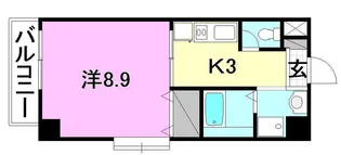 ロイアルコート桑原【506号室】の間取り