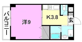ロイアルコート桑原【803号室】の間取り