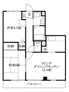 フォブールM1【102号室】の間取り