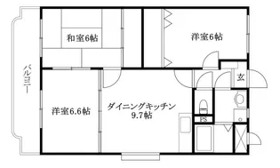 ユーミーつばき【103号室】の間取り