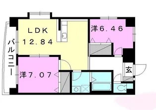 デリアス木屋町【902号室】の間取り