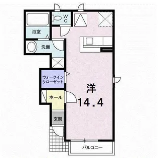 メゾン・ラ・ジェルメ【105号室】の間取り