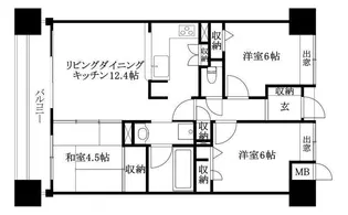 アルファステイツ市駅前【902号室】の間取り
