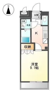 プレッソリーバY【202号室】の間取り