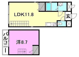 アスプラス山越【703号室】の間取り
