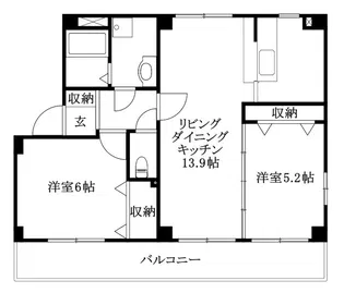 フォブールトキワ3【101号室】の間取り